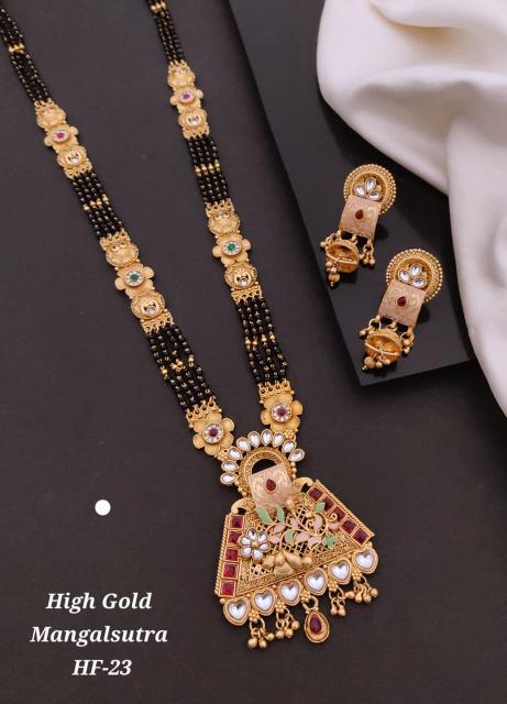 High gold mangalsutra HF 23 Cheap artificial jewellery online shopping